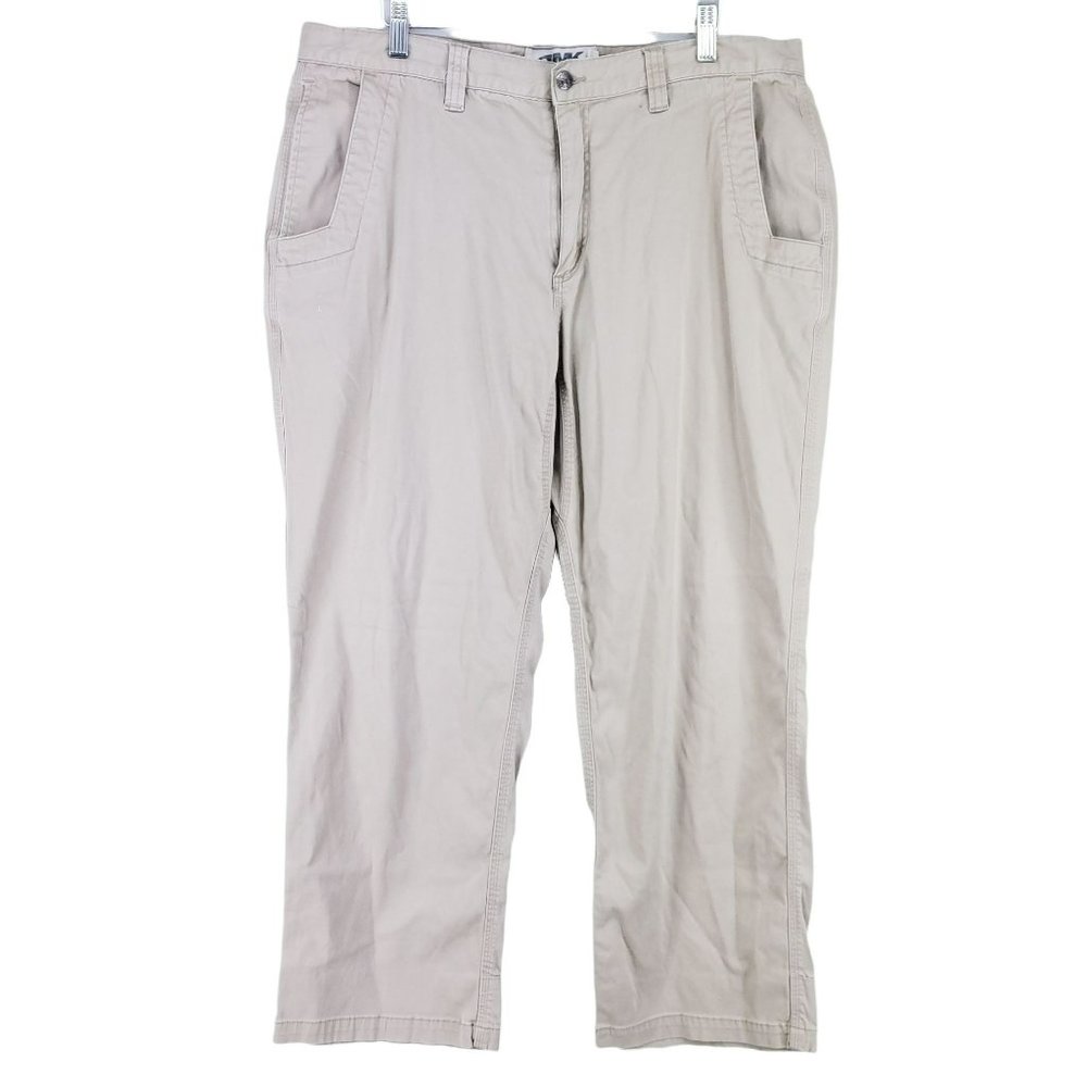 Mountain Khakis Classic Fit Trail Pants Mens Size 38x30 Tan Gusseted